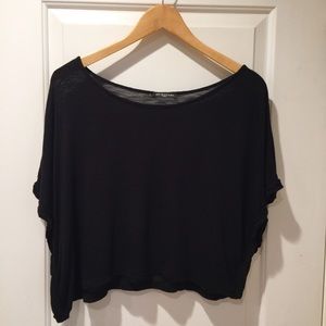 Metropark Cropped Black Tee T Shirt Small